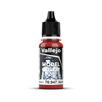 Vallejo Model Colour #038 - Dark Vermilion - 18 ml Matt Acrylic Paint
