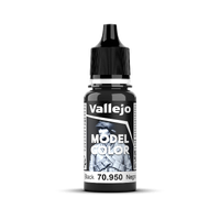Vallejo Model Colour #191 - Black - 18 ml Matt Acrylic Paint