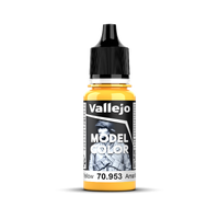 Vallejo Model Colour #027 - Flat Yellow - 18 ml Matt Acrylic Paint