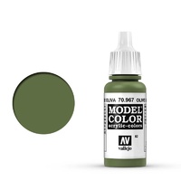 Vallejo Model Colour #082 Olive Green 17 ml Acrylic Paint