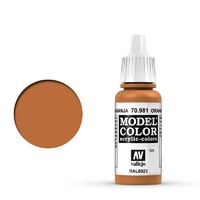 Vallejo Model Colour #131 Orange Brown 17 ml Acrylic Paint