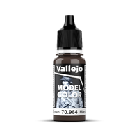 Vallejo Model Colour #155 - Flat Brown - 18 ml Matt Acrylic Paint