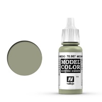 Vallejo Model Colour #111 Medium Grey 17 ml Acrylic Paint