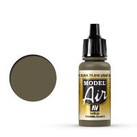Vallejo 71016 Model Air USAF Olive Drab 17 ml Acrylic Airbrush Paint