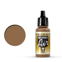 Vallejo Model Air USA Flat Brown 17 ml Acrylic Airbrush Paint