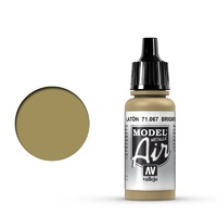 Vallejo Model Air Bright Brass 17 ml Acrylic Airbrush Paint