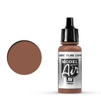 Vallejo Model Air Copper 17 ml Acrylic Airbrush Paint