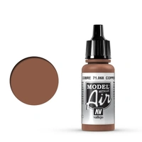 Vallejo Model Air Copper 17 ml Acrylic Airbrush Paint