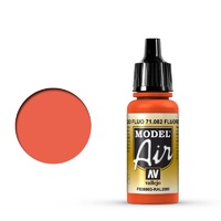 Vallejo 71082 Model Air Fluorescent Red 17 ml Acrylic Airbrush Paint