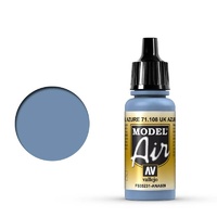 Vallejo Model Air UK Azure Blue 17 ml Acrylic Airbrush Paint