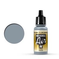 Vallejo Model Air Dark Ghost Gray 17 ml Acrylic Airbrush Paint