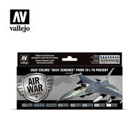 Vallejo Model Air USAF Colors "Gray Schemes" from 70's to present Colour Acrylic Paint Set