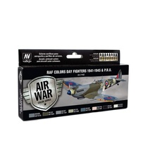 Vallejo 71162 Model Air WWII RAF Day Fighters 8 Colour Acrylic Airbrush Paint Set