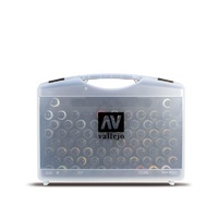 Vallejo 71170 Model Air 72 Basic Colors + Brushes Plastic Case