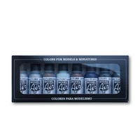 Vallejo Model Air Metallic Colors 8 Colour Acrylic Airbrush Paint Set