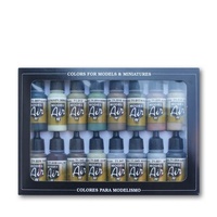 Vallejo 71180 Model Air Allied Forces WWII 16 Colour Acrylic Airbrush Paint Set
