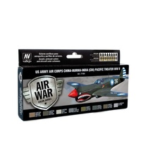 Vallejo Model Air US Army Air Corps China-Burma-India Pacific Theater WWII Acrylic Paint Set