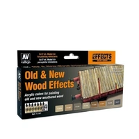 Vallejo Model Air Old & New Wood Effects Colour Acrylic Airbrush Paint Set