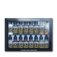 Vallejo Model Air German/Allied WWII 16 Colour Acrylic Airbrush Paint Set
