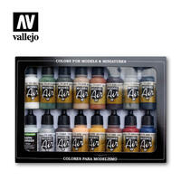 Vallejo Model Air Railway Colors 16 Colour Acrylic Airbrush Paint Set