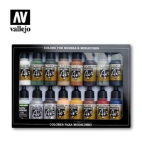 Vallejo Model Air Railway Colors 16 Colour Acrylic Airbrush Paint Set