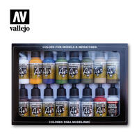 Vallejo Model Air Building Set 16 Colour Acrylic Airbrush Paint Set