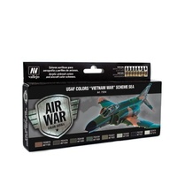 Vallejo Model Air USAF Colours "Vietnam War" Scheme SEA 8 Colour Acrylic Airbrush Paint Set