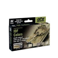 Vallejo Model Air IDF Colours, Israeli Defence Force 6 Colour Acrylic Paint Set