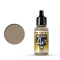 Vallejo Model Air Yellow Brown 17 ml Acrylic Airbrush Paint