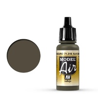 Vallejo Model Air N 41 Dark Olive Drab 17 ml Acrylic Airbrush Paint