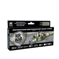 Vallejo Model Air Soviet / Russian Helicopters, post WWII to present (8) Acrylic Paint Set