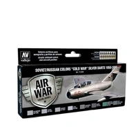 Vallejo Model Air Soviet / Russian "Cold War" Silver Darts 1950-1980 (8) Acrylic Paint Set