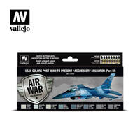 Vallejo 71618 Model Air USAF WWII to present Aggressor Squadron Part III 8 Colour Acrylic Paint Set