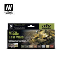 Vallejo Model Air Middle East Wars (1967's to present) 8 Colour Acrylic Paint Set