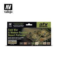 Vallejo Model Air Cold War & Modern Russian Desert Patterns 8 Colour Acrylic Paint Set