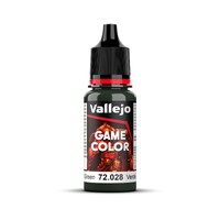 Vallejo Game Colour Dark Green 18ml Acrylic Paint - New Formulation