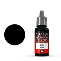 Vallejo Game Colour Black 17 ml Acrylic Paint [72051] - Old Formulation