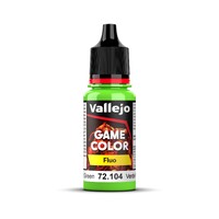 Vallejo Game Colour Fluorescent Green 18ml Acrylic Paint - New Formulation