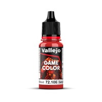 Vallejo Game Colour Scarlet Blood 18ml Acrylic Paint - New Formulation