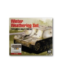 Vallejo Model Colour Winter Weathering Set + Instructions Box Set Acrylic Paint