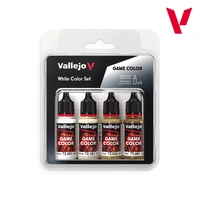 Vallejo Game Colour White Color Set (4 Colours) Acrylic Paint Set