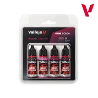 Vallejo Game Colour Magenta Color Set (4 Colours) Acrylic Paint Set
