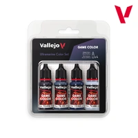 Vallejo Game Colour Ultramarine Color Set (4 Colours) Acrylic Paint Set
