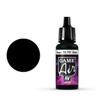 Vallejo 72751 Game Air Black 17 ml Acrylic Airbrush Paint