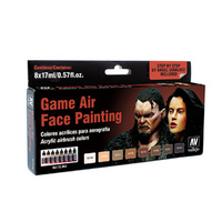 Vallejo 72865 Game Air Face Painting by Angel Giraldez 8 Colour Acrylic Paint Set