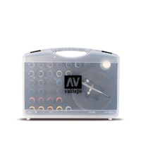 Vallejo Basic Game Air Colours & Airbrush (28 Colour Plastic Case)