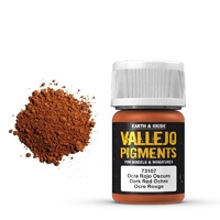 Vallejo Pigments Dark Red Ochre 30 ml