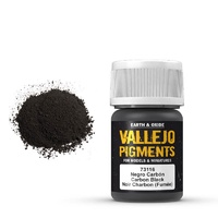 Vallejo 73116 Pigments Carbon Black (Smoke Black) 30 ml