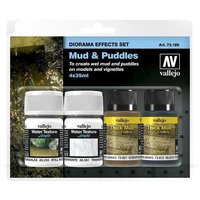 Vallejo Diorama Effects Set Mud & Puddles 4 x 35ml
