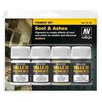 Vallejo Pigments Set Soot & Ashes 4 x 35ml